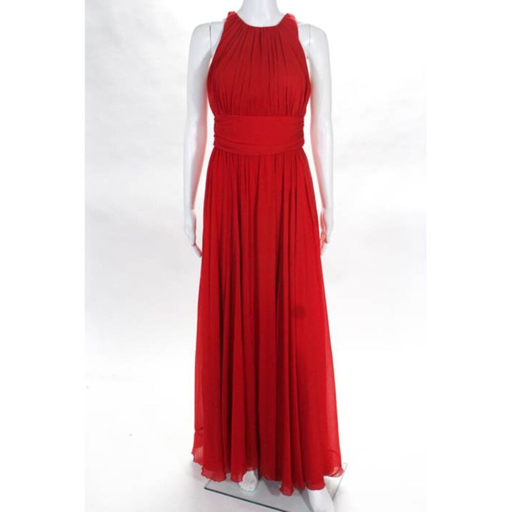 Badgley Mischka Ruby Red Gala Gown Size 4 $740 10311782